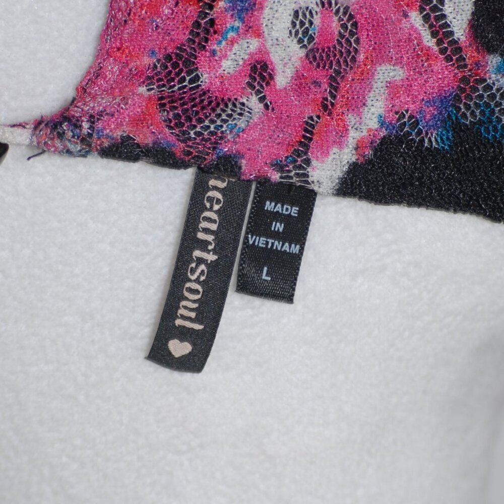 Cocktail Formal Dress EUC Womens Large Floral Black Lace Peekaboo Back - Picture 5 of 7